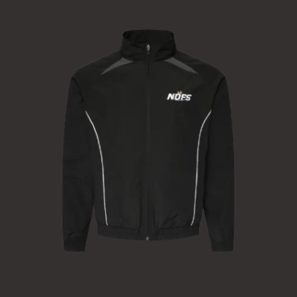 Black Nofs Nylon Zipper Jacket