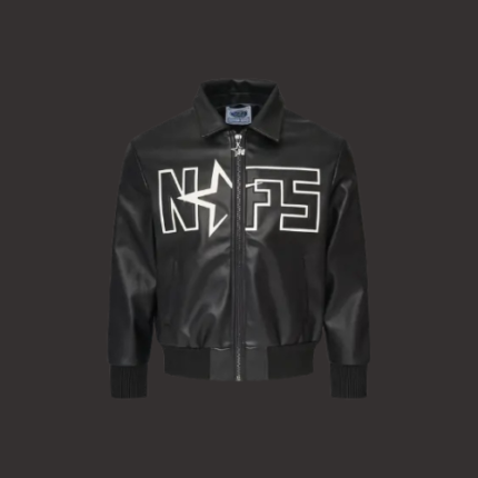 Black Noneofus Leather Jacket