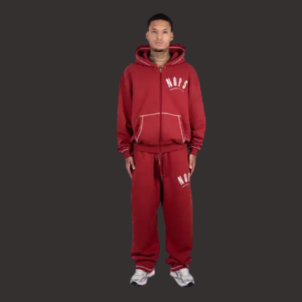 Exclusive Red Noneofus X Trapstar Zipper Tracksuit