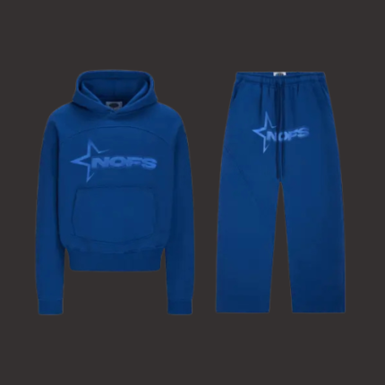 Tone in Tone Blue Noneofus Tracksuit